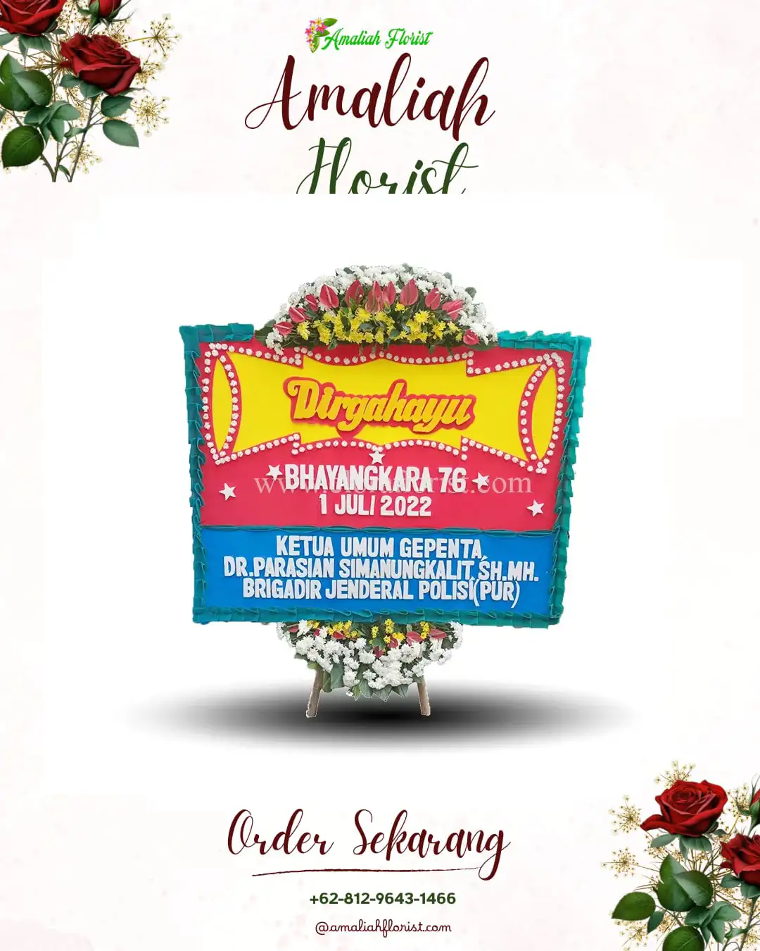 Papan Bunga HUT Ulang Tahun Langkat